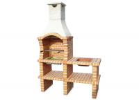 Ref. 255 - 150 cm x 75 cm x 220 cm, CxLxA | Grelhador 60 cm x 40 cm, CxL